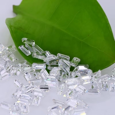 3 carati di piccola taglia di smeraldo Vvs Lab Cresciuto Diamante Melee Moissanite per gioielli