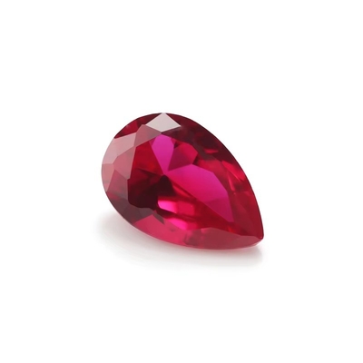 Rubino di stile vintage Moissanite corindone sintetico forma di pera 2x3 mm a 10x14 mm pietra preziosa libera per la produzione di gioielli