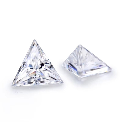 D Incolore Moissanite sintetica Triangolo Taglio VVS1 Moissanite sciolto Diamante 5 carati Anello