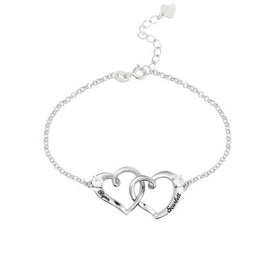 ODM inciso unisex del braccialetto di nome del braccialetto di caviglia del cuore del doppio 0.35oz di 1.9X1.7cm