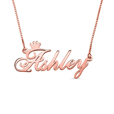 OEM d'argento su ordinazione Rose Gold Crown Necklace unisex delle collane di 0.07oz 1.8ft