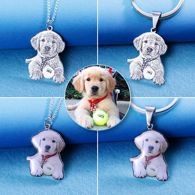 collana personale d'avanguardia d'argento su ordinazione 2.2cm della medaglietta per cani delle collane S925 di 0.87in