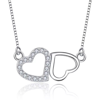 YASVITTI Giorno di San Valentino Regalo Collare di lusso 925 Sterling Silver Moda Classica Donne Collare di Cuore Gioielli