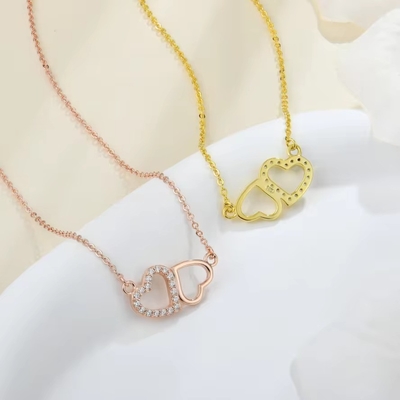 YASVITTI Giorno di San Valentino Regalo Collare di lusso 925 Sterling Silver Moda Classica Donne Collare di Cuore Gioielli
