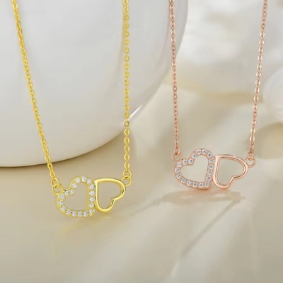YASVITTI Giorno di San Valentino Regalo Collare di lusso 925 Sterling Silver Moda Classica Donne Collare di Cuore Gioielli