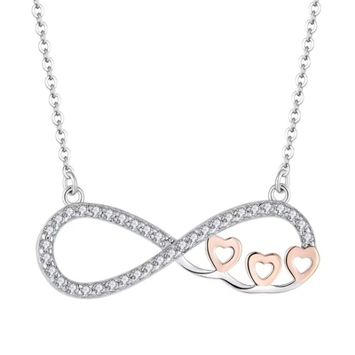 YASVITTI Collare d'argento personalizzato di fascia alta rosa dorata collare di cuore rivestito di oro per gioielli