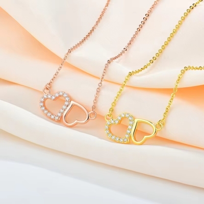 YASVITTI Giorno di San Valentino Regalo Collare di lusso 925 Sterling Silver Moda Classica Donne Collare di Cuore Gioielli