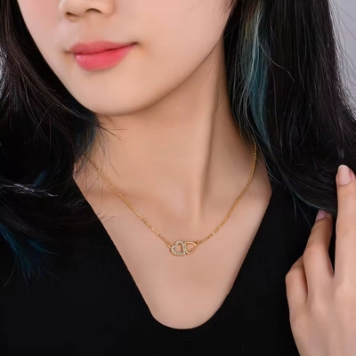 YASVITTI Giorno di San Valentino Regalo Collare di lusso 925 Sterling Silver Moda Classica Donne Collare di Cuore Gioielli