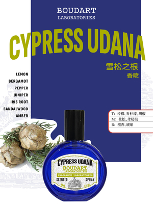 CYPRESS UDANA Spray profumato con olio essenziale di chiodi di garofano International Klein Blue Design Style