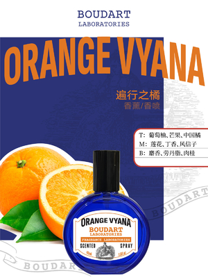 Olio essenziale di chiodi di garofano Spray per il corpo ORANGE VYANA Body Mist OEM Concentrata fragranza