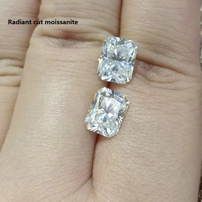 Bianco Gioielli Chiari Colore Moissanite Arrow Heart Radiante Anelli Tagliati