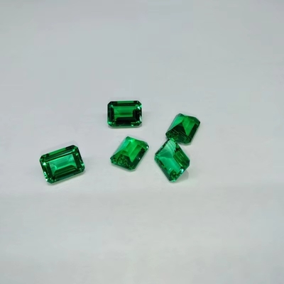7*9mm Octagone Smeraldo Taglio Verde Smeraldo Sintetico Pietra Per Sempre Un Colore Moissanite