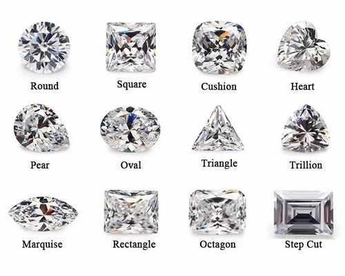 Gioielli Moissanite al dettaglio Diamante a forma di cuore 1ct per anelli