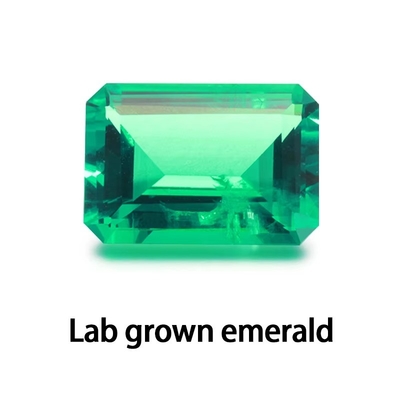 Emerald Cut EF Bianco VVS Gemstone sintetico Moissanite Diamante per anelli