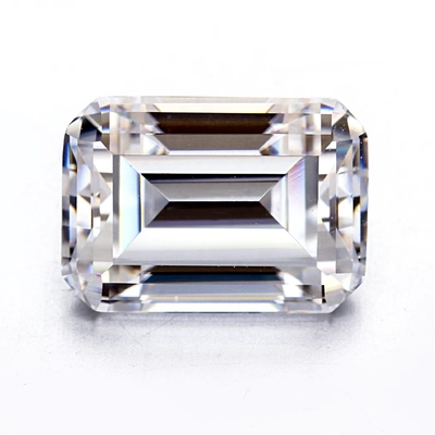 Emerald Cut EF Bianco VVS Gemstone sintetico Moissanite Diamante per anelli