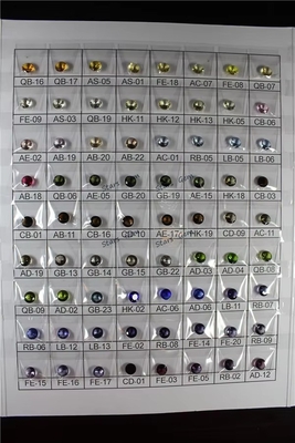 8*12mm Moissanite colorata Ovale sangue Rosso cristallo di vetro Moissanite per anelli di fidanzamento
