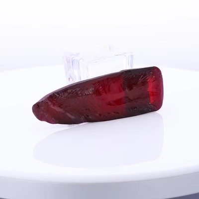 8# Rubino rosso corindone sintetico grezzo per anello e ciondolo di moissanite antico personalizzato