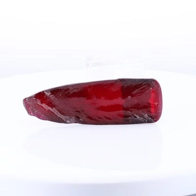 8# Rubino rosso corindone sintetico grezzo per anello e ciondolo di moissanite antico personalizzato