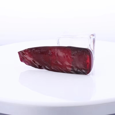 8# Rubino rosso corindone sintetico grezzo per anello e ciondolo di moissanite antico personalizzato
