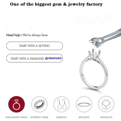 Laboratorio creato Vvs Diamanti Rotondo Taglio brillante Piccolo taglio Bianco D Loose Melee Moissanite