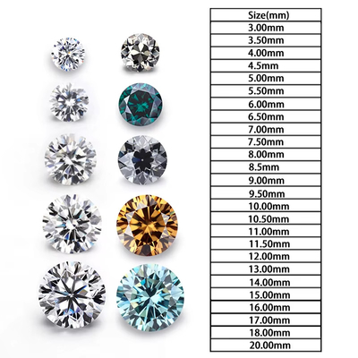 Laboratorio creato Vvs Diamanti Rotondo Taglio brillante Piccolo taglio Bianco D Loose Melee Moissanite