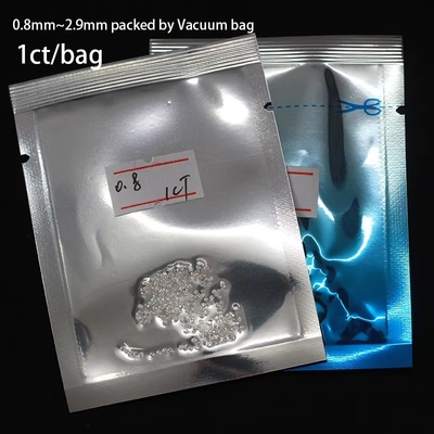 3 carati di piccola taglia di smeraldo Vvs Lab Cresciuto Diamante Melee Moissanite per gioielli
