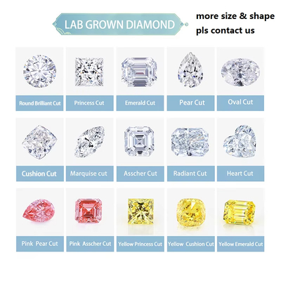DEF VS Bianco Colore Laboratorio Cresciuti Diamanti Moissanite Marquise Loose Moissanite Cuscino Taglio 3*3-5*5m