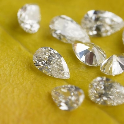 Diamanti coltivati in laboratorio per gioielli, pendenti, braccialetti, orecchini, pere tagliati, pietre molli.