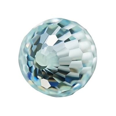 Materiale di gemma laboratorio sintetico creato perle di moissanite blu rotonde per la produzione di gioielli