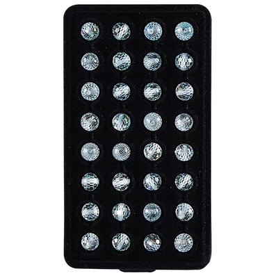 Materiale di gemma laboratorio sintetico creato perle di moissanite blu rotonde per la produzione di gioielli