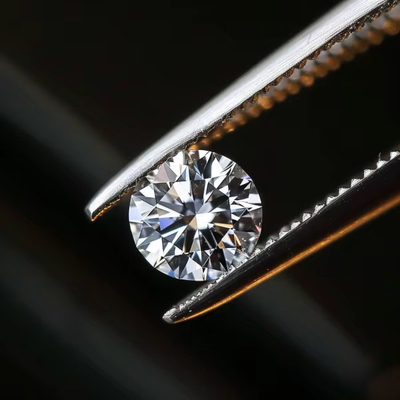 5mm-20mm VVS1 Bianco rotondo tagliato all'aria libera Moissanite Pietra Trattata a calore per orecchini