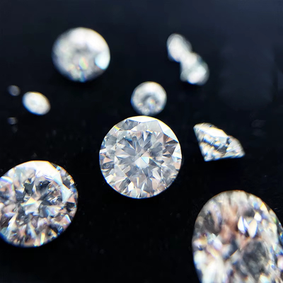 5mm-20mm VVS1 Bianco rotondo tagliato all'aria libera Moissanite Pietra Trattata a calore per orecchini