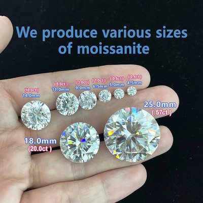 Gioielli Bianco VVS Melee Moissanite Diamante, Custom Melee Loose Moissanite Stones