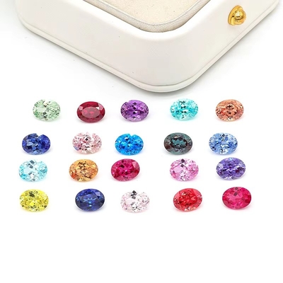 Colore 6*8mm Ovale Taglio in laboratorio Cresciuto Diamante 22 Multi Colore 1,5ct Zaffiro Rubino Smeraldo Gemma libera