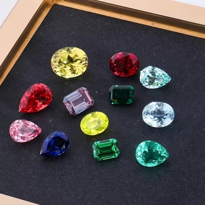 Taglio ovale brillante 6*8mm certificato laboratorio coltivato Moissanite a colori sciolti per gioielli da donna
