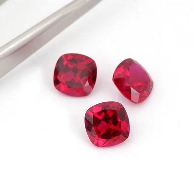 Certificato Pigion Blood Cushion Faceted Cut Cresciuto Libero Rubino Gemstone Per Anello