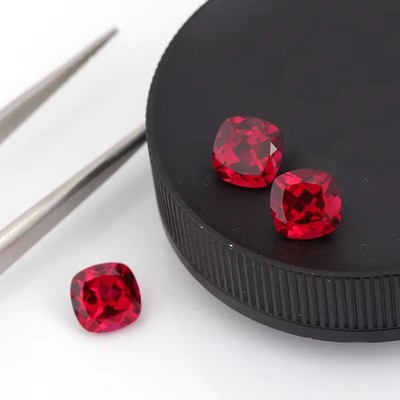 Certificato Pigion Blood Cushion Faceted Cut Cresciuto Libero Rubino Gemstone Per Anello