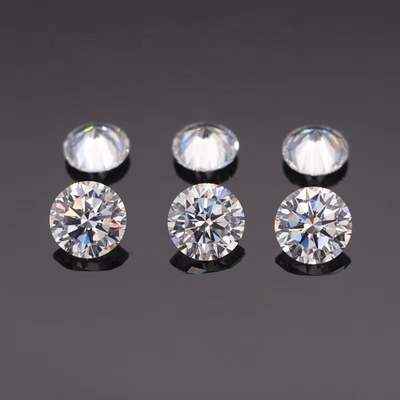 3A/5A Zirconia cubica pietre sciolte taglio brillante forma rotonda colore bianco 6mm 8mm gemma