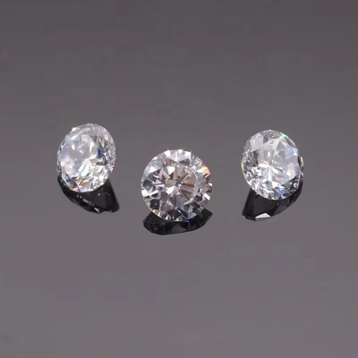 3A/5A Zirconia cubica pietre sciolte taglio brillante forma rotonda colore bianco 6mm 8mm gemma