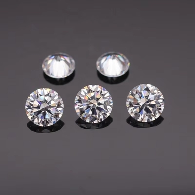 3A/5A Zirconia cubica pietre sciolte taglio brillante forma rotonda colore bianco 6mm 8mm gemma