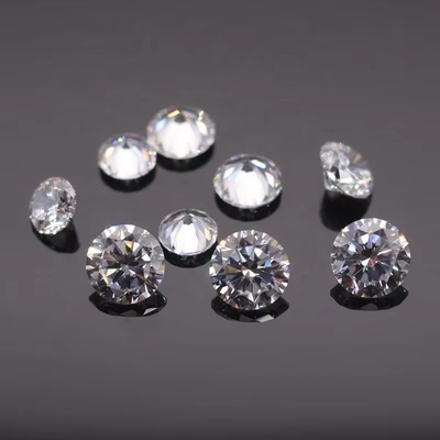 3A/5A Zirconia cubica pietre sciolte taglio brillante forma rotonda colore bianco 6mm 8mm gemma