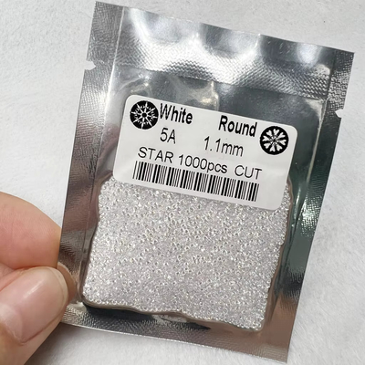 5A Qualità 1000pcs/bag 1mm - 3.0mm Gemme di pietra Bianco Cubo Zirconia Per Gioielli