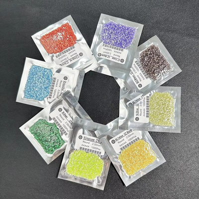Anelli di fidanzamento ovali Moissanite Zirconia Colori di gemme sciolte Rotondo Zirconia cubica sintetica