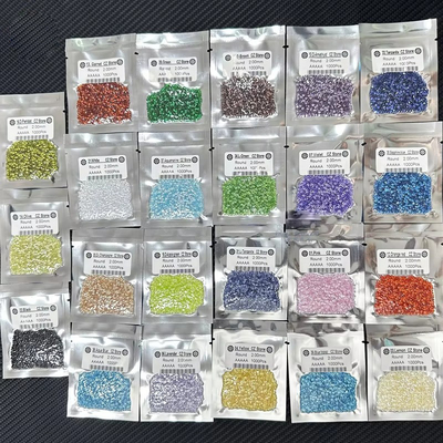 Anelli di fidanzamento ovali Moissanite Zirconia Colori di gemme sciolte Rotondo Zirconia cubica sintetica