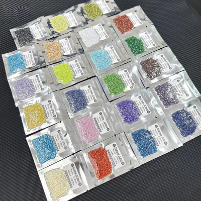 Anelli di fidanzamento ovali Moissanite Zirconia Colori di gemme sciolte Rotondo Zirconia cubica sintetica