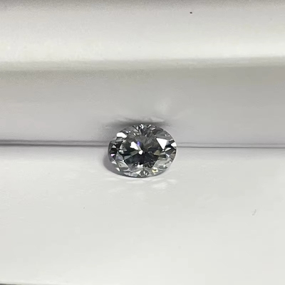 Ingrosso 0.5ct 1ct 2ct Grigio Mossinato diamante Gemma Grigio Colore ovale Perla Taglio sciolto anelli di nozze di moissanite naturale