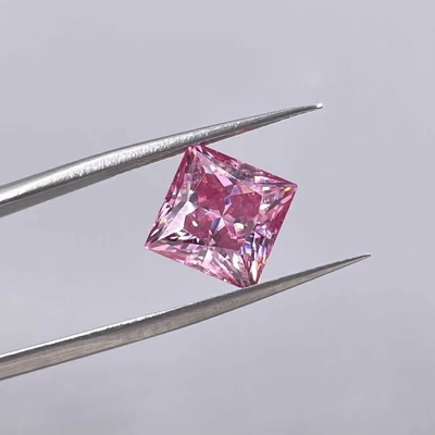 Princess Cut Vivid Yellow Mosanita VVS Loose Emerald Moissanite Diamond Moissanite anelli rosa Moissanite anello di promessa