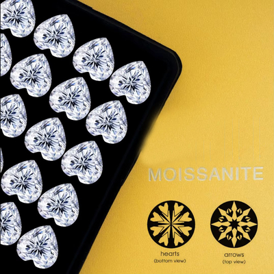 Al dettaglio mossanite Pass Diamond Test GRA Stones D Color Round Shape Diamond Loose Moissanite Moissanite cerchi a cerchio