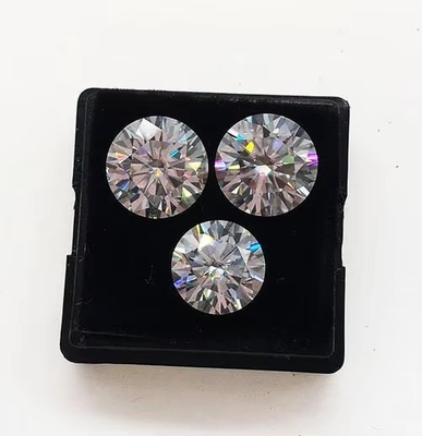 Anello ovale di moissanite Gemma sintetica rotonda Taglio brillante Charles VVS Mossanite sciolta Anelli di moissanite diamante 1 carato