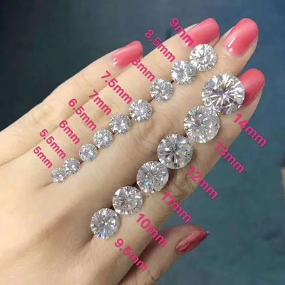 Orecchini di striscia Moissanite Cuore di diamante Principessa Asscher Cuscino rotondo Taglio brillante Charles VVS Gemma sciolta